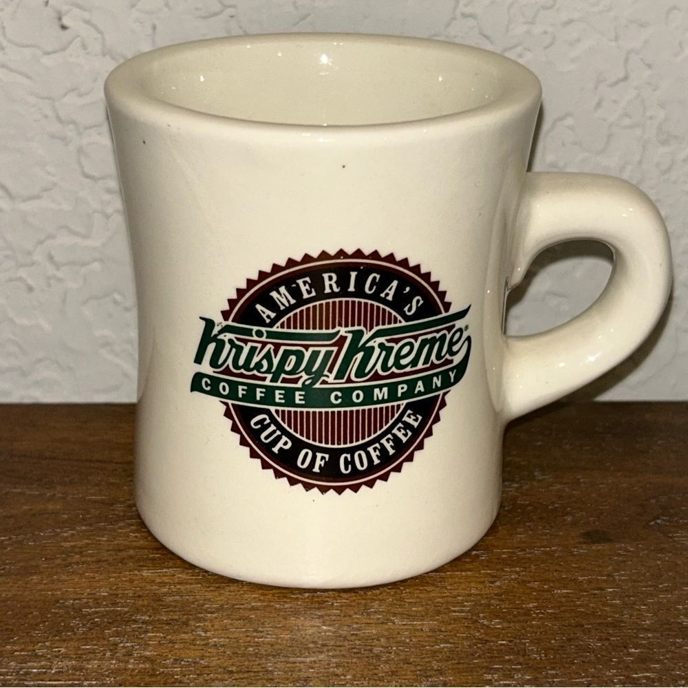 Vintage Krispy Kreme Heavy Diner Style Mug Cup